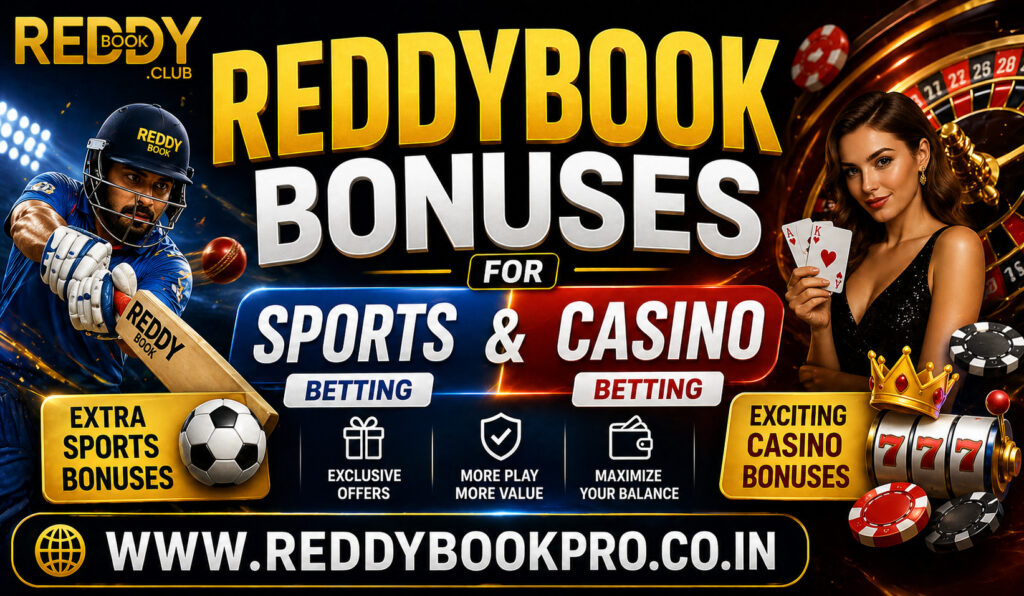 reddybook bonuses for sports and casino