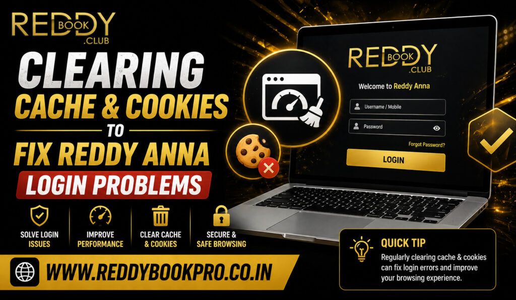 Clearing Cache & Cookies to Fix Reddy Anna Login Problems