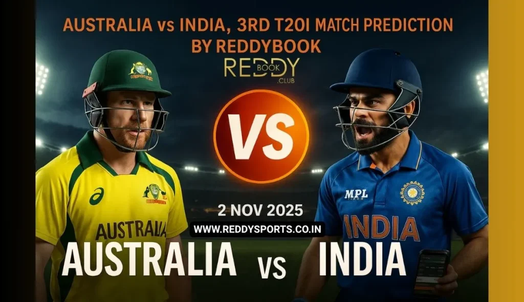 Australia vs India 2025, 3rd T20I Match Prediction by Reddybook