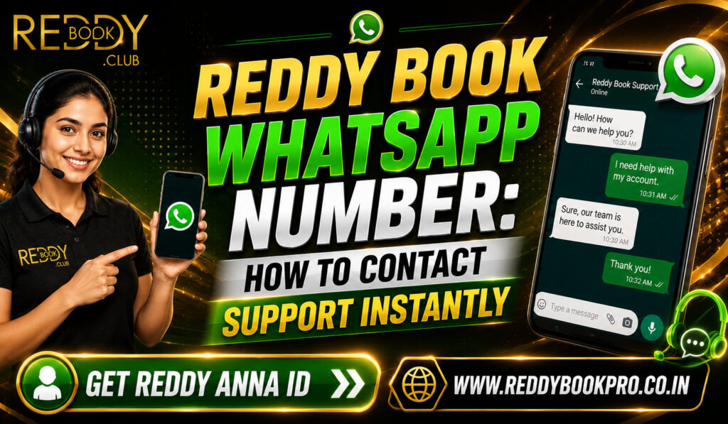 Reddy Book WhatsApp Number How to Contact Support Instantly