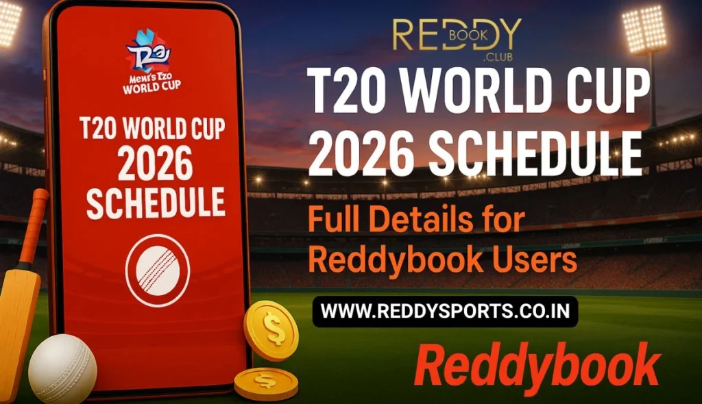 T20 World Cup 2026 Schedule Full Details for Reddybook Users