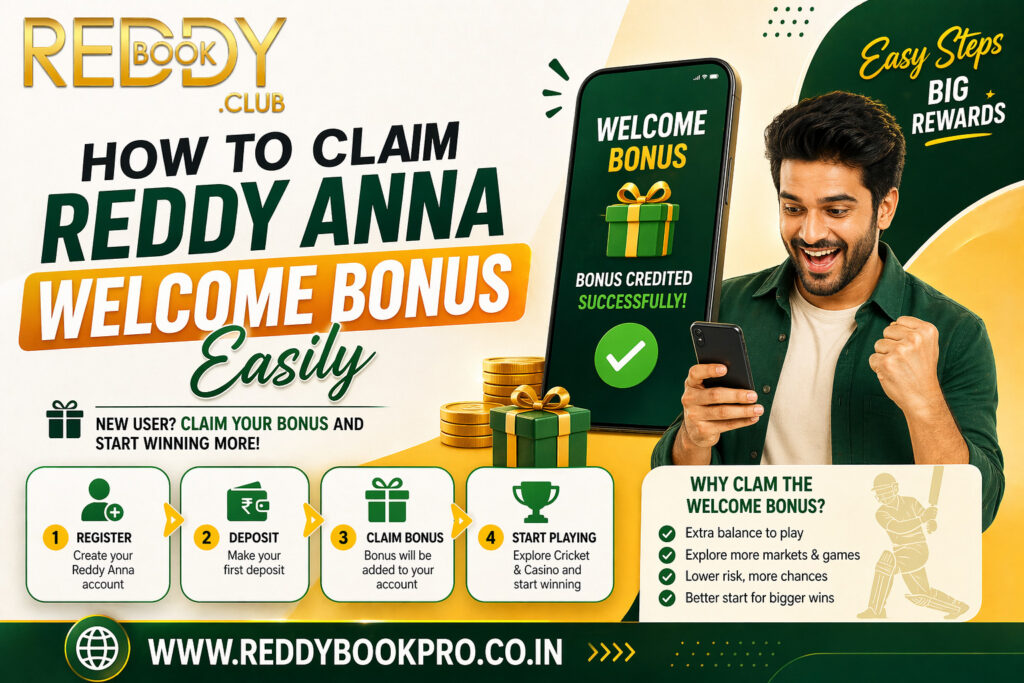 How to Claim Reddy Anna Welcome Bonus Easily