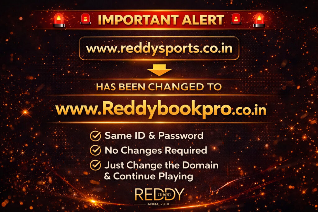 Reddy Sports Website Has Moved to Reddy Book Pro