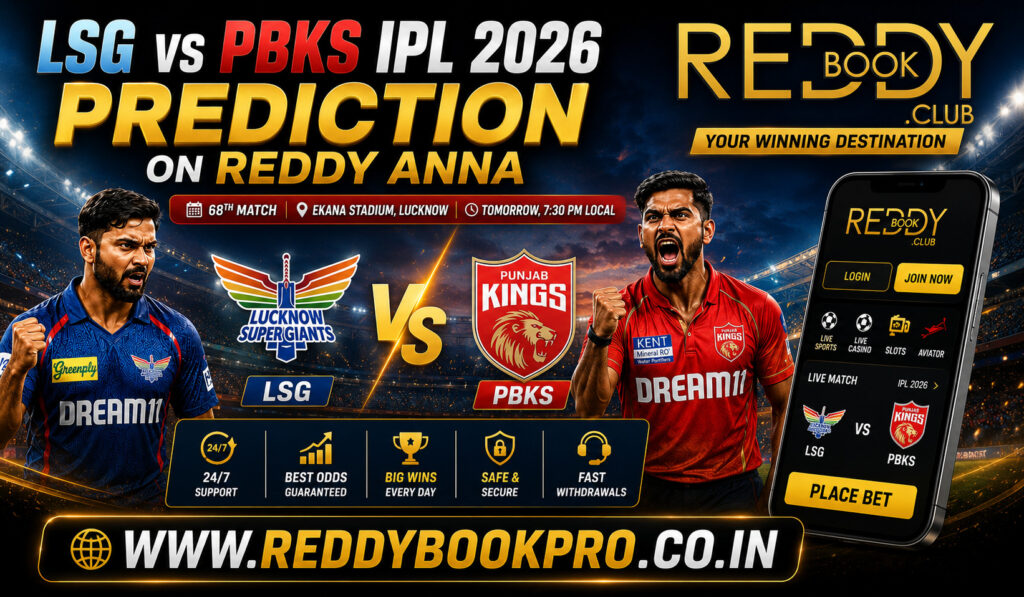 LSG vs PBKS IPL 2026 Prediction on Reddy Anna