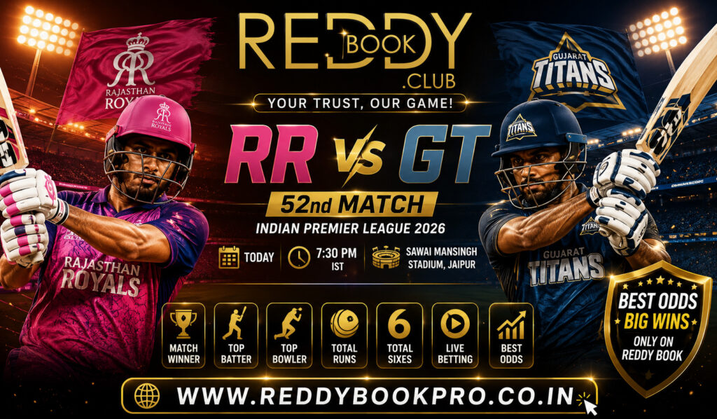 Reddy Anna RR vs GT Match Prediction IPL 2026 Match 52
