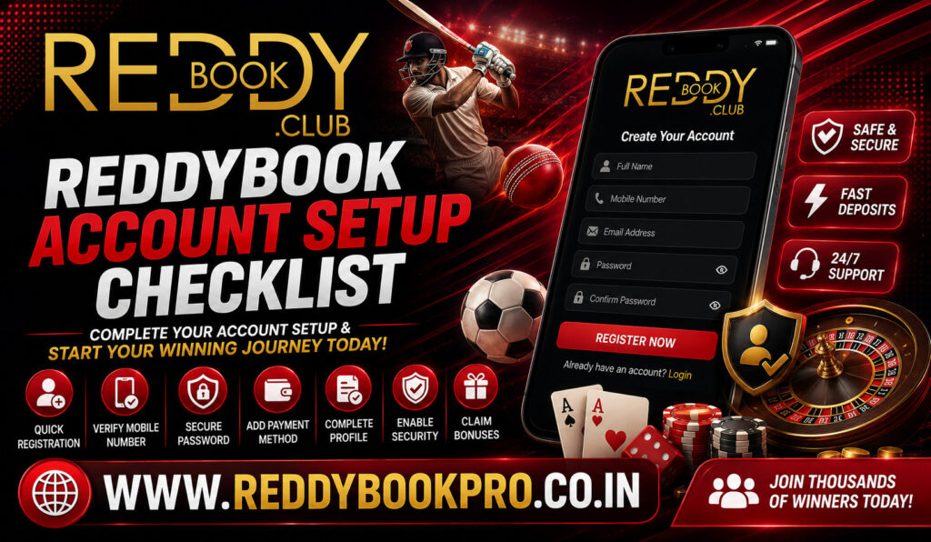 Reddybook Account Setup Checklist