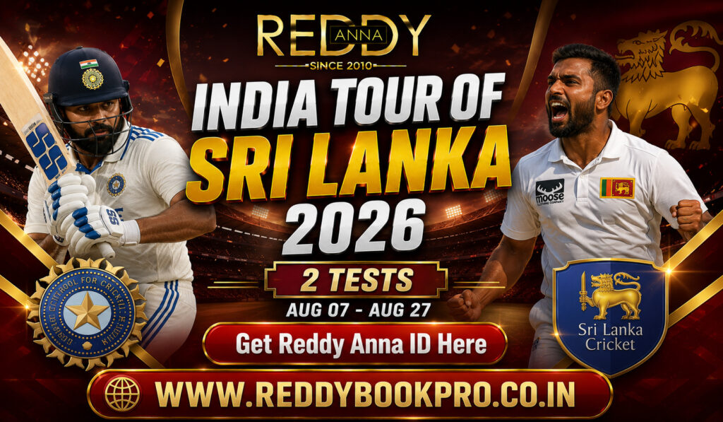 India Tour of Sri Lanka 2026 – 1st Test Match Prediction Reddy Anna Book