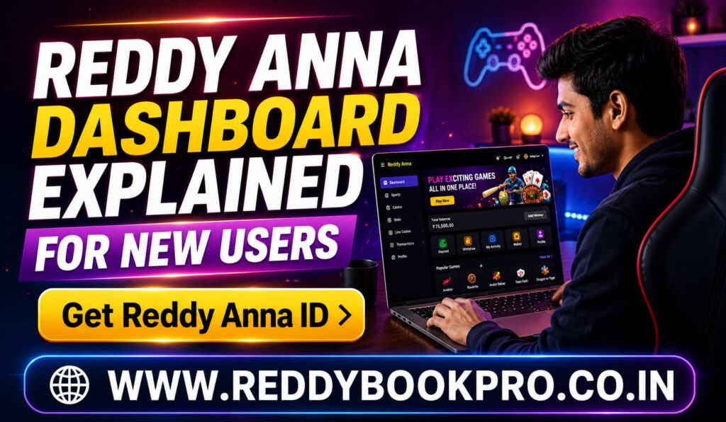 Reddy Anna and Reddybook Dashboard Explained for New Users